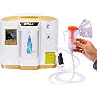 Concentrador de oxígeno- 90% Alta Pureza 1-7L - min Generador de oxígeno de flujo O2 Hogar inteligente LED portátil con…